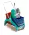 TTS takarítókocsi Double Nick Tec, Rilsan tolórúd, 2×25 L vödör, zöld váz