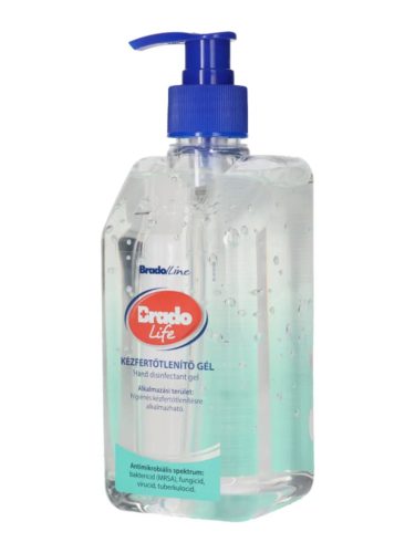 Bradolife kézfertőtlenítő gél 500ml (10db/karton)