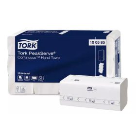 Tork kéztörlő H5 Peak Serve folyamatos adagolású Universal 1r., fehér, 410lap/csg, 12csg/# - 10
