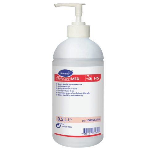 Soft Care Med alkoholtartalmú kézfertőtlenítő gél 500ml (6db/karton)