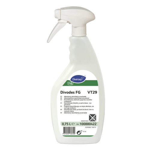 Divodes FG általános fertőtlenítőszer műszak közbeni- és zárófertőtlenítésre 750ml (6db/karton)