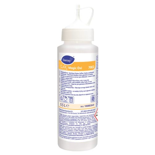 Clax Magic Oxi 70E2 folteltávolító fehéríthető foltokhoz: kávé, gyümölcs, vörösbor 500ml (4db/#