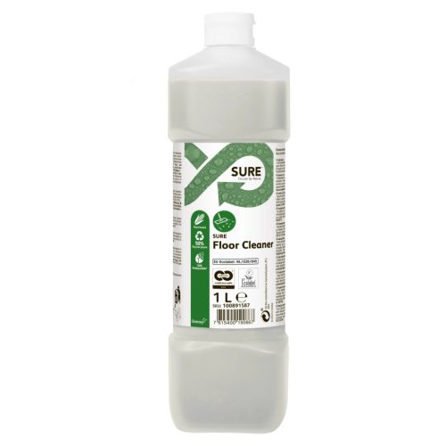 Sure Floor Cleaner padozattisztító szer, növényi alapú, 100% lebomló 1L (6db/#) - KÉSZLETKISÖPR