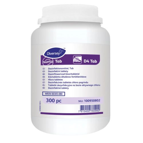 Suma Tab D4 klórtabletta általános fertőtlenítésre 300 db/doboz (4doboz/#) - 100950802