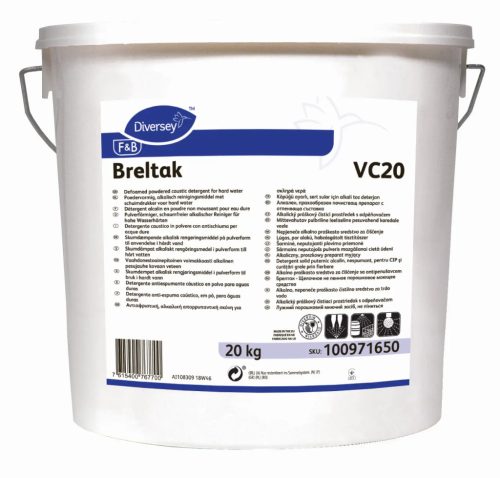 Breltak VC20 20kg - Lúgos, por alakú, habzásgátolt tisztítószer