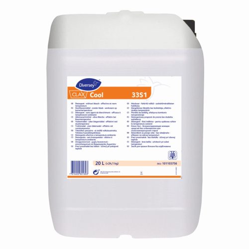Clax Cool 33S1 20L - Mosószer - fehérítő nélkül - szobahőmérsékleten hatékony