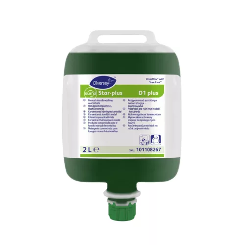 Suma Star-plus D1 plus 2L - Kézi mosogatószer szuperkoncentrátum