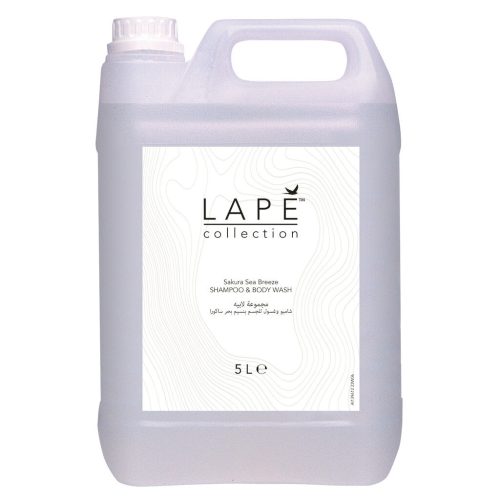 Lapé Collection Sakura Sea Breeze frissítő, trendi illatú kondícionáló sampon&tusfürdő 5L (2db/karton)