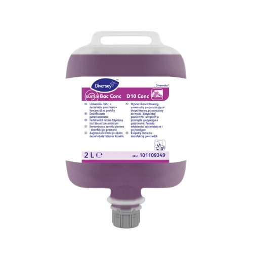 Suma Bac conc D10 fertőtlenítő hatású tisztítószer 1,5L (4db/#) - G12229