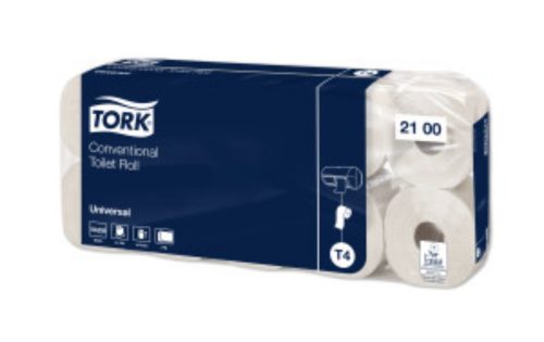 Tork toalettpapír T4 kistekercses Universal - 2r., fehér, 32,5m/tek, 250 lap, 10tek/csg, 7csg/#