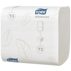 Tork Folded hajtogatott T3 toalettpapír, 2r., fehér, 252lap/csg, 36csg/karton
