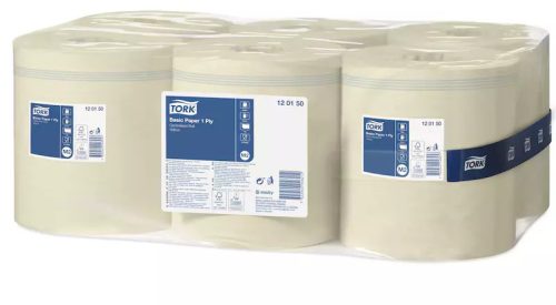 Tork kéztörlő M2 tekercses Universal 310 sárga, 1r., 300m/tek, 6 tek/# - 120150