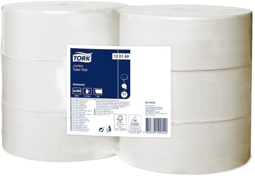 Tork toalettpapír T1 Jumbo Universal 1r., natúr, 480m/tek, 6 tek/# - 120160