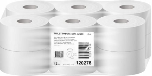 Tork toalettpapír T2 mini Jumbo Advanced - 2r., fehér, 170m/tek, 12tek/# - 120278