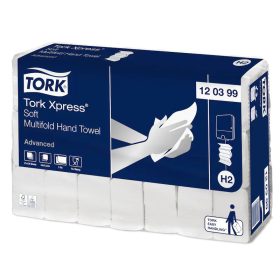 Tork kéztörlő H2 Advanced Interfold, soft, 2r., 136lap/csg, 21csg/# - 120288