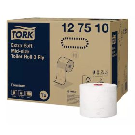 Tork toalettpapír T6 kompakt Advanced T6, 3r., extra fehér, 70m/tek, 27tek/# - 127510