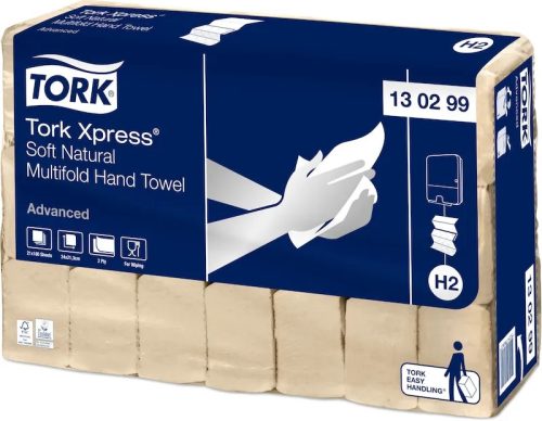 Tork kéztörlő H2 Advanced Interfold, soft, 2r., 180lap/csg, 21csg/karton