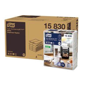 Tork szalvéta adagolós N14 "Xpressnap" Fit fehér levélmintás, 2r., Starterfold, 21,3X16,5cm,  7