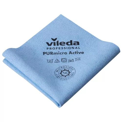 Vileda PURmicro mikroszálas törlőkendő kék, 5db/csg (Kifutó termék) - 141690