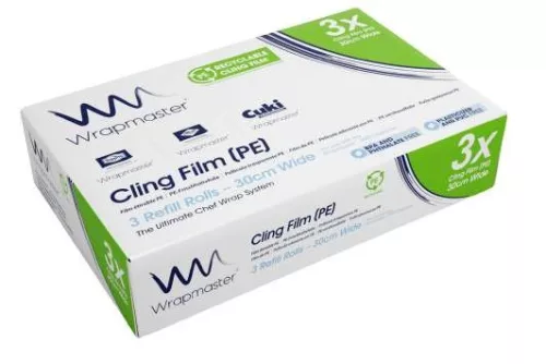 Wrapmaster PE frissentartó fólia utántöltő 30cm x 300m  (3db/karton)