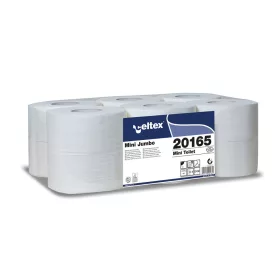   Celtex toalettpapír mini Jumbo 19cm-es, 2r., cellulóz, 160m/tek, (vízben gyorsan oldódó: 9 sec), 12tek/karton