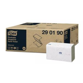   Tork kéztörlő H3 Z hajtogatású, toalettbe dobható Advanced extra fehér - 2r, 250 lap/csg, 15 csg/karton