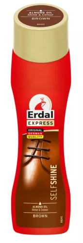 Erdal Express 65ml Cipőfény - mandulaolajjal (barna cipőhöz)