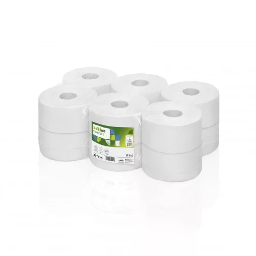 Satino Wepa Comfort toalettpapír 3 rétegű, 120m/480lap/tek, 9,2x25cm/lap, 12tek/karton