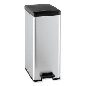 Szemetes pedálos 40L Slim, fémhatású Curver - 3253922340007