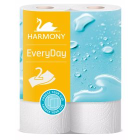   Harmony tekercses kéztörlő 2r., 11m/tek, 2tek/csg, 24csg/karton, 16karton/raklap