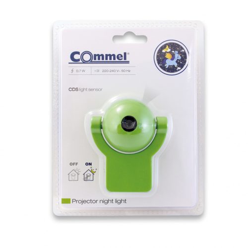 Commel LED éjszakai fény projektor gyerekszobába, alkonykapcsolóval