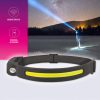 Commel LED (COB) fejlámpa, mozgásérzékelő, beépített akkuval, gumis,  4 W