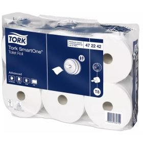 Tork toalettpapír T8 SmartOne Advanced 2r., fehér, 1150lap/tek, 6tek/# - 472242