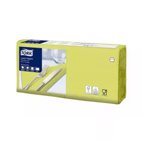 Tork szalvéta Lunch Advanced 33/2 LIME, 200 lap/csg, 10csg/# - 477840