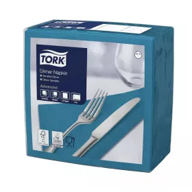 Tork szalvéta Dinner Advanced 39X39, KÉKESZÖLD, 150 lap/csg, 12csg/# - 477906