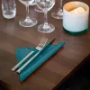 Tork szalvéta Soft Dinner 3r., 39X39, KÉKESZÖLD, 100db/csg, 12csg/karton