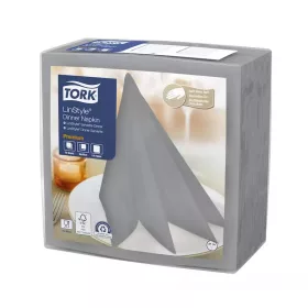 Tork szalvéta Linstyle, premium textilhatású, SZÜRKE, 39/1, 50db/csg, 12csg/# - 478728