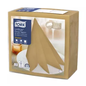Tork szalvéta Linstyle, premium textilhatású, KEKSZ, 39/1, 50db/csg, 12csg/# - 478874