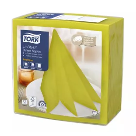 Tork szalvéta Linstyle, premium textilhatású, PISZTÁCIA, 39/1, 50db/csg, 12csg/# - 478876