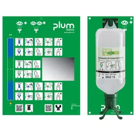   Plum DUO szemkimosó állomás 1L, elsősegély szemkimosóval