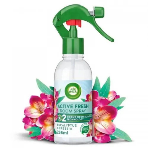 Air Wick Active Fresh légfrissítő spray 236ml (8db/karton) eucalyptus & freesia
