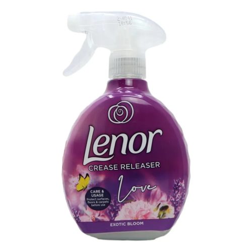 Lenor Crease Releaser textilfrissítő, gyűrődés kisimító pumpás spray 500ml (5db/karton) Exotic Bloom