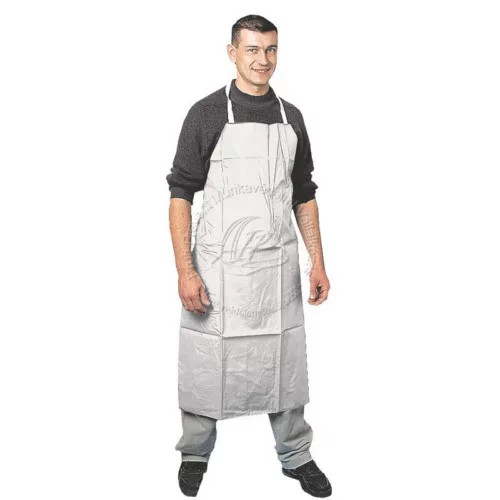 Mosogató kötény sav- és lúgálló PVC fehér 110X75cm (50db/karton)