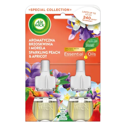 Air Wick elektromos illatosító utántöltő 2X19ml (5csg/karton) sparkling peach & apricot