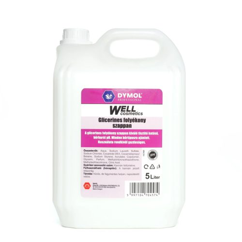 Dymol Well folyékony szappan 5L (96kanna/raklap) glicerines