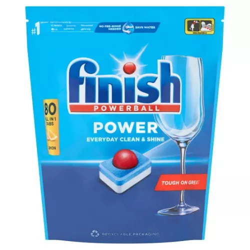 Finish mosogatótabletta Powerball Allin1 Max 80db/csg (4csg/karton) lemon