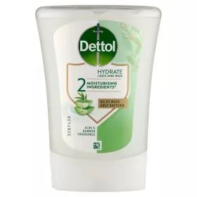   Dettol Aloe Vera és Bambusz folyékony szappan utántöltő, érintés nélküli rendszerhez 250ml (5db/karton)