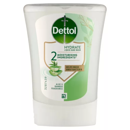 Dettol Aloe Vera és Bambusz folyékony szappan utántöltő, érintés nélküli rendszerhez 250ml (5db/karton)
