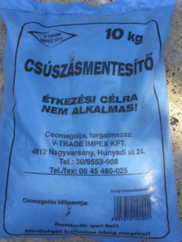 Útszóró só hagyományos 10kg (100csg/raklap)