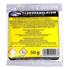   Hip-Tom klórgranulátum 50g (10db/csg, 10csg/karton, 4800db/raklap)